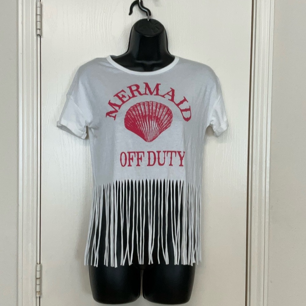 Soprano White Tee with Pink Print